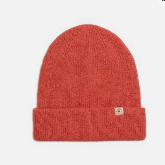 Madewell Accessories - Madewell Recycled Cotton Beanie Deep Rose Pink Red Orange